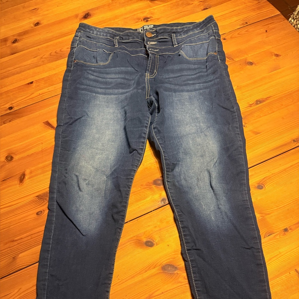 NOBO Dark Blue Skinny Jeans